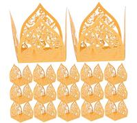 jojofuny 50pcs Hollow Out Candy Boxes Paper Butterfly Truffle Wrappers Chocolate Dessert Packaging Box for Weddings Party Favors Birthday Celebrations
