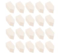 jojofuny 50pcs Latex Makeup Sponge Powder Puff White Synthetic Latex Smooth Surface Lightweight Easy to Carry for Makeup Artists and Beginners