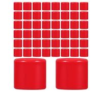 jojofuny 50pcs Pigeon Leg Bands in Solid Red Color Ultralight Bird Identification Rings for Doves and Small Birds Fade-resistant Training Supplies for Species Differentiation and Health