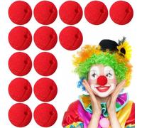 jojofuny 50pcs Red Clown Nose Sponge Balls 50mm Soft Foam Clown Accessories