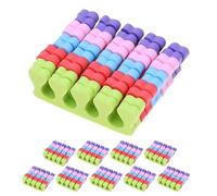 jojofuny 50pcs Soft Sponge Toe Separators Nail Art Finger Dividers for Pedicure Manicure Comfortable Nail Beauty Tool for Women and Multi-Color