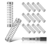 jojofuny 50pcs Stainless Steel Pen Springs Replacement, Small Compression Spring for Ballpoint Refills, Office Stationery Mechanical Repair Spares DIY Pen Kit
