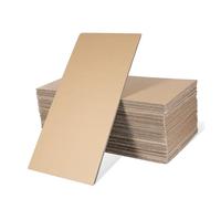 jojofuny 50pcs Thick Corrugated Cardboard Sheets for Packaging Moving and Crafting Brown Craft Paper Pads for Shipping Protection and DIY Projects