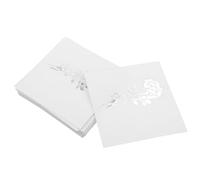 jojofuny 50pcs Wedding Table Name Cards with Elegant Rose Cutout Handwritten Style Place Cards for Party Dinner Shower Birthday Events Floral Wedding Invitations