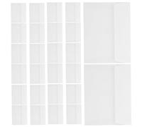 jojofuny 50pcs White Stationery Envelopes with Convenient Western Flap for Greeting Cards and Invitations, Paper Envelopes with Double Adhesive Layers Compatible with Most Cards