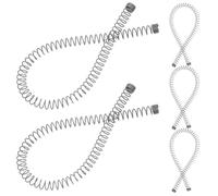 jojofuny 5pcs 122mm Stapler Extension Springs, Stainless Steel Small Mechanical Tension Springs, Heavy Duty Stapler Accessory for Office Equipment Repair and Replacement