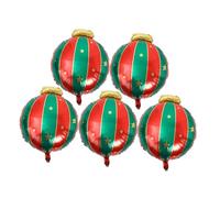 jojofuny 5pcs Christmas Foil Balloons Decorative Party Accessories for Xmas Celebration Lightweight Portable Xmas Decorations Balloons for Home Garden Office Festive Atmosphere