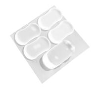 jojofuny 5pcs Clear Silicone Toilet Seat Bumpers Soft Close Replacement Kit with Slip Cushion Pads for Family Hotel Hospital Use Durable Toilet Lid Buffer Spacers
