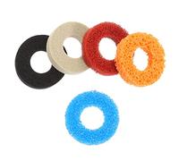 jojofuny 5pcs Game Buffer Rings for Popular Console Controllers, High and Medium Elastic Sponge Handle Protectors, round Precision Buffer Covers for Gaming Accessories