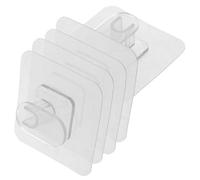 jojofuny 5pcs Heavy Duty Adhesive Wall Hooks Large Size for Bathroom and Kitchen Towel Hanging, Strong Self-Adhesive Hooks for Shower Wall and Office Use