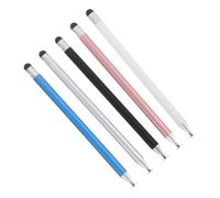 jojofuny 5pcs High Sensitivity Stylus Pens for Touch Screens Portable Dual-function Tips for Smartphones and Precision Writing and Drawing Lightweight Design in Black White Silver Pink Blue