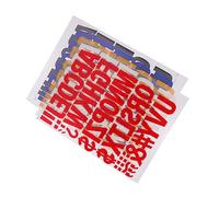 jojofuny 5Pcs Iron Letter Patches for Clothing Heat Transfer Alphabet Decals Yellow Blue Red White and Black for DIY Fashion Bags and Home Decor