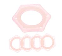 jojofuny 5pcs Microphone Protection Ring Six-corner Protective Mic Non-slip Holder Stand for Microphones