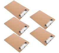 jojofuny 5pcs Mini Clipboard Writing Boards with Strong Clips Multi-Functional File Storage for Office Classroom Home Use Practical Document Organizers