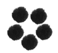 jojofuny 5pcs Mini Microphone Lavalier Clip Portable Windproof Sweater Cover for Camera Microphone