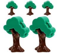 jojofuny 5Pcs Miniature Pine Trees Model for Train Scenery Cartoon Forest Decor Easy Assembly Creative Play for Layout and Imagination Development