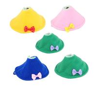 jojofuny 5PCS Multi-color Protective Parrot Neck Collars Anti-biting Bird Neckbands for Injury and Skin Protection Easy to Wear and Remove Suitable for Budgerigar Cockatiel Conures