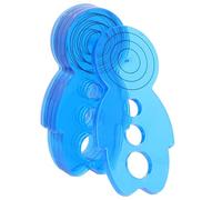 jojofuny 5pcs Paper Quilling Tools Set Plastic Multifunctional Slotted Tray for Easy Operation, Blue Colour, for Home and Commercial Settings, Innovative and Elegant Design
