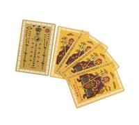 jojofuny 5pcs Tai Sui Gold Cards Small Chinese Amulet Cards for Protection and Wealth Feng Shui Auspicious Snake Year Lucky Decor for Spring Festival and Daily Use
