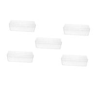 jojofuny 5pcs Transparent Coin Organizer Case Reusable Coin Holder Protective Storage Box Business Use and Exhibitions