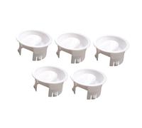 jojofuny 5Pcs White Glass Water Pitcher Replacement Lids Wear-resistant Jug Covers with Easy-open Design Food-grade PP Material Fit for Teapots and Water Jugs