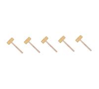 jojofuny 5pcs Wooden Mallet for Carpentry and Leathercraft Multi-Purpose Tool Comfortable Grip Small Diameter Wood Construction for Woodworking and Projects
