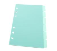 jojofuny 6 Sheets Binder Dividers with Tabs Detachable Loose Leaf Subject Inserts for Notebooks and Organizers Clear Simple Design for Sorting and Efficient Document Management