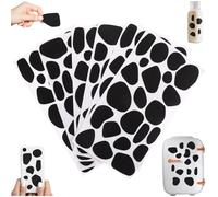 jojofuny 6 Sheets Dalmatian Stain Stickers Self-Adhesive - Black Felt Stickers in Irregular Shape for DIY Dalmatian Costume Women, Men & Children - Cow Pattern Felt Stickers for Dress