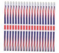 jojofuny 60pcs British Flag Pencils with Erasers Union Jack HB Graphite Pencil for School Classroom Rewards London Souvenirs Patriotic Party Favours Stationery Supplies Bulk Writing Pens