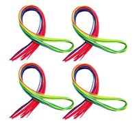 jojofuny 60Pcs Colorful Hair Rope Braiding Ribbon Set Fashionable Rainbow Hair String Accessories for Multi-Color Braided Decor for Party and Daily Styling
