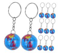 jojofuny 60pcs Creative Globe Design Keychains Fun Key for Car Bag and Everyday Use Earth Pendant Key Holders for Party Supplies and Style