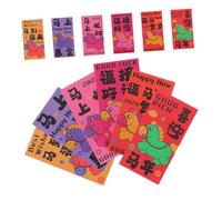jojofuny 60pcs Year Horse Red Envelopes for Spring Festival Family Gatherings Coated Paper Chinese Year Hongbao with Artistic Zodiac Patterns and Festive Design