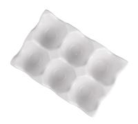 jojofuny 6grids Ceramic Egg Holder for Practical Egg Storage That Is Shockproof