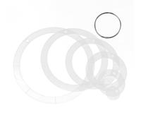 jojofuny 6pcs Acrylic Quilting Templates Round Edges, Precise Patchwork Circle Rulers for Beginner Quilters, Ergonomic Design for Accurate Measurement and Alignment in DIY Projects