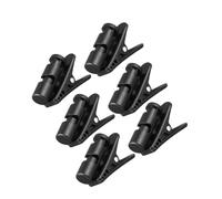jojofuny 6pcs Black Plastic Earphone Cable Clips for Headset Wire Management with Versatile Functionality and Easy to Use Design, Suitable for Cable Organisation in Office or Home