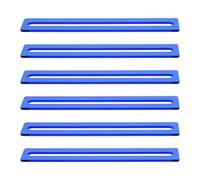 jojofuny 6pcs Blue Dyslexia Reading Overlay Strips - Guided Reading Bookmarks for Adults and - Tracking Rulers for Visual Stress Relief and Dyslexia Support