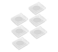 jojofuny 6pcs Button Cover Switch Protector Dustproof Lid for Embedded Wall Switch Button Protection 33x28x6mm with 19mm Aperture for Home and Industrial Use