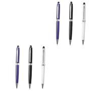 jojofuny 6pcs Capacitive Stylus Touch Screen Pens Metallic for Mobile Tablet Writing