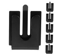 jojofuny 6pcs Car Mic Hanger Clip Durable Metal Microphone Holder for Enhanced Radio Communication Systems Compatible with Various Handheld Mics Simplifies Installation and Expands