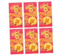 jojofuny 6pcs Chinese Style Red Envelopes Paper Money Packets with Dragon Pattern Sturdy Decorative Spring Festival Wedding Gift Creative Traditional Culture Design
