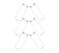 jojofuny 6pcs Clear Coin Storage Tubes with Screw Caps for Pennies Quarters Dimes Transparent Plastic Coin Holders for Collection Protection and Easy Identification