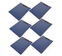 jojofuny 6pcs Clipboards with Flip Cover Double Horizontal Vertical Clips Portable Document Holders for Construction Office Meeting Organization