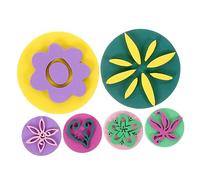 jojofuny 6pcs Eva Painting Sponges Set Cartoon Shape Stampers for Arts and Crafts Lightweight and Durable DIY Painting Kits for Imagination and Creativity Random Color