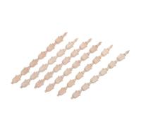 jojofuny 6pcs Long Wooden Carved Appliques for Furniture and Doors, Solid Wood Decorative Onlays, Elegant Wood Trim for Kitchen Cabinets, Resisting Daily Wear, for Household Settings