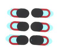 jojofuny 6pcs Oval Web Cam Cover Webcam Privacy Shutter Slider for Laptop and Tablet, Compact Abs Material Privacy, Slim Black Sticker for Using Tablets and Computers