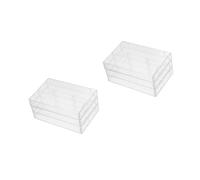 jojofuny 6pcs Plastic Blank Voice Recording Cassette Tape Holder for Music Box Organizer for Audio Cassette Storage and Record Storage Box Needs