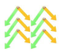 jojofuny 6pcs Plastic Clock Hands for Students Lightweight and Easy Assembly Teaching Tools for Elementary and Preschool Classes Learning Concepts