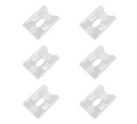 jojofuny 6pcs Plastic Parking Permit Holder for Car Windscreen with Suction Cups, Card Holder for Insurance Card and Parking Ticket, High Durability and Unobstructed View, Suitable