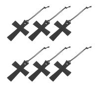 jojofuny 6pcs Pu Leather Cross Bookmarks for Bible Study and Reading, Protective and Versatile Size Book Marks with Elegant Faithful Design, Suitable for Religious Holidays and Everyday Use