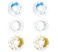 jojofuny 6Pcs PVC Inflatable Floating Drink Holders with Sequins, Animal-Shaped Pool Cup Coasters for Beach, Hot Tub, and Party Use Random Color Random Color